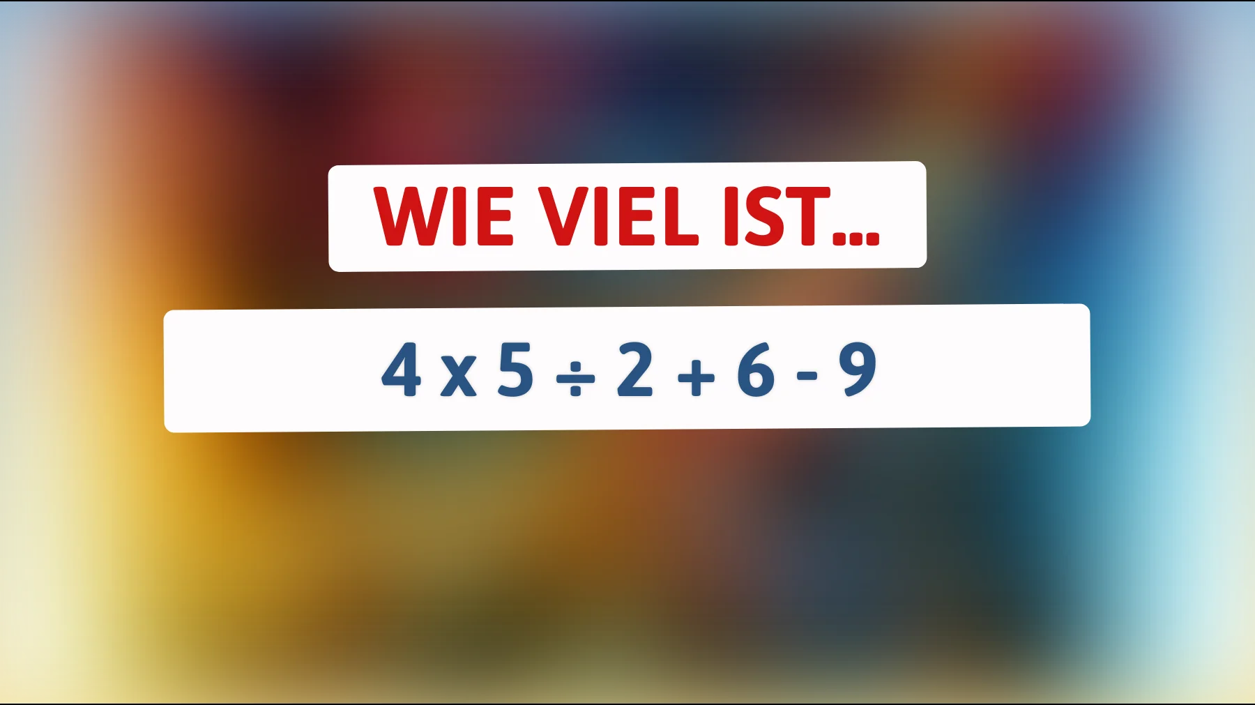 Knackst du die Rechnung? Nur für wahre Mathematik-Meister!"