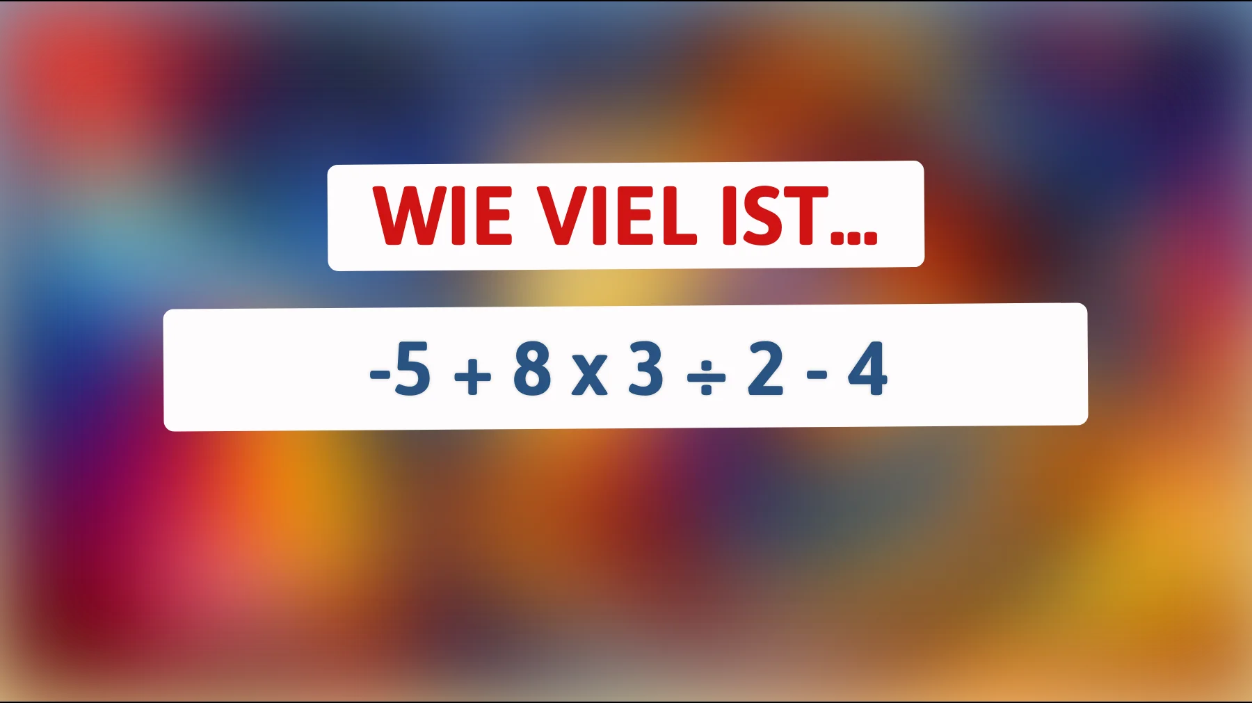 Nur 1% der Menschen können dieses Mathe-Rätsel lösen: Bist du klug genug, um die richtige Antwort zu finden?"